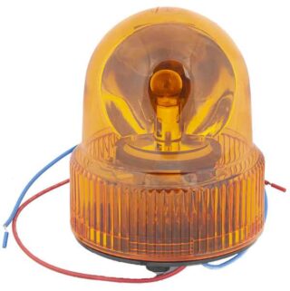 Revolving Strobe Light 12V 8W Bulb Amber/Blue
