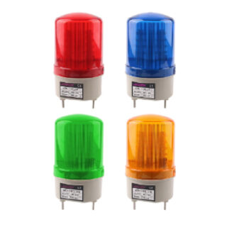 24V Dc Rotary Warning Lamp 1.5W Led, 90Db Green