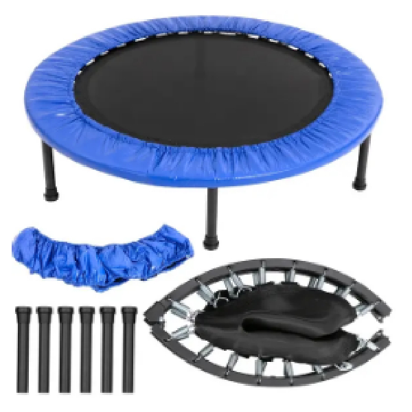 Trampoline 100cm, Blue, Steel Tube, Max Weight – 100kg
