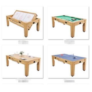 Multi Game Table 7ft, 4 In 1, Pool, Air Hockey, Table Tennis, Dinign Table