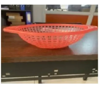 Basin With Holes Large Size Orange