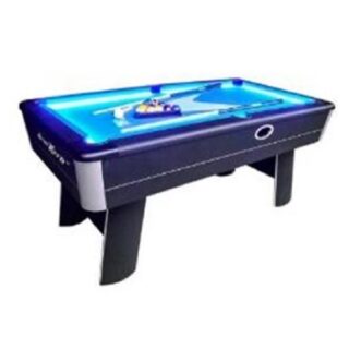 7ft Pool Table With Blue LED Light Size: 213.4 X 111.8 X 18.7cm, With Accessories, Striker