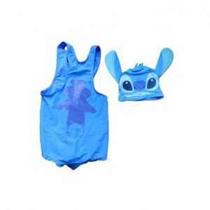 Baby Swimming Set, Stitch, Two Piece Set Cap + Girls Swim Costume Size:90/100/110/120/130