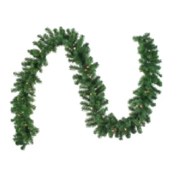 270Cm,260 Tips Green Pvc Garland, Pvc Leaves Size: 7Cm/0.1,0.1, 321205