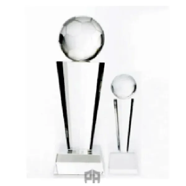 Crystal Trophy With Sphere 8*8*26Cm