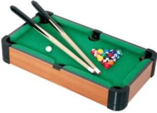 Table Top Pool Table Complete With Accessories, 18X11X4 (LWH Inch)