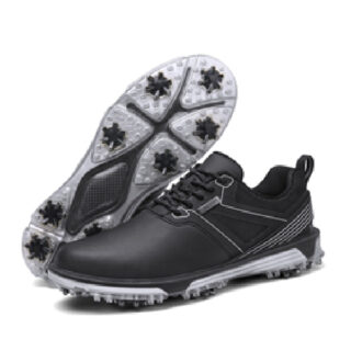 Golf Shoes Black With White Sole, Size 42