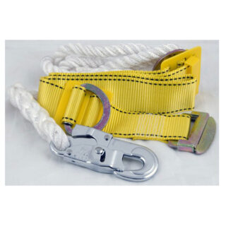 Safety Belt, Nylon 50mm Width with Double Lock Hook, D-Ring, Buckle, 1.5m Rope, and 2-Inch Opening Hook