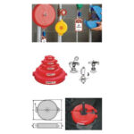 Gate Valve Lockout Fits On Handle Wheel Dia. From 165 To 254 Mm (6 1/2inch – 10inch) Esquare