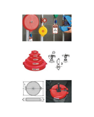 Gate Valve Lockout Fits On Handle Wheel Dia. From 165 To 254 Mm (6 1/2inch – 10inch) Esquare