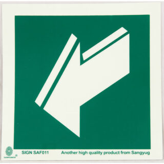 Safety Sign, Direction Arrow 150X150Mm