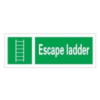 Safety Sign, Escape Ladder 300X100Mm