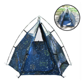 Glow-in-the-Dark Kids Tent, Blue, (170X145X130)cm, 2.65kg AceCamp