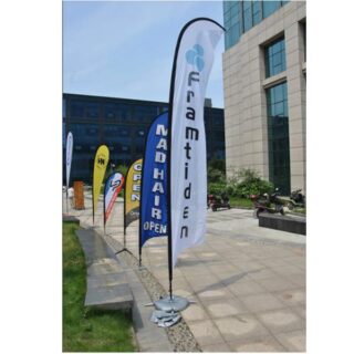 Flying Banner – Iberglass Pole+Metal Cross Base With Water Bag