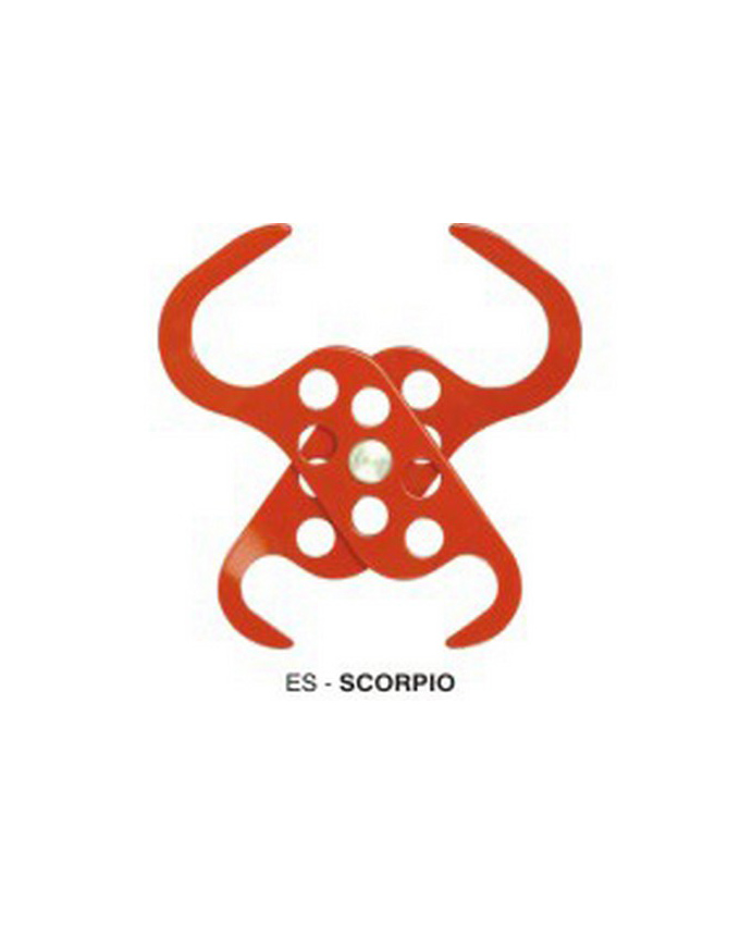 Scorpio Lockout Hasp Powder Coated – Red Esquare