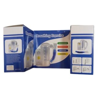5000Ml Breathing Exerciser Spirometer, Increases Lung Capacity