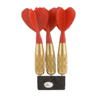 Brass Darts Rough Grip Set Of 3. Kwiz 28Gms