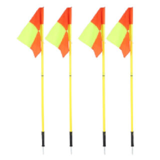 Deluxe Corner Flag, Set Of 4 W/Carry Case, 1.5m Height Each