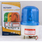 220V Ac Rotary Warning Lamp 1.5W Led, 90Db Green