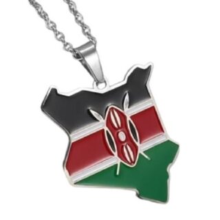 Kenya Map Pendant Necklace
