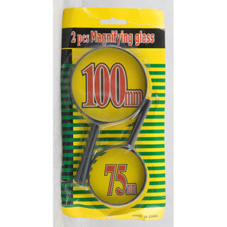 Magnifying Glass, Set Of Two, 4X And 2.5X, On Card