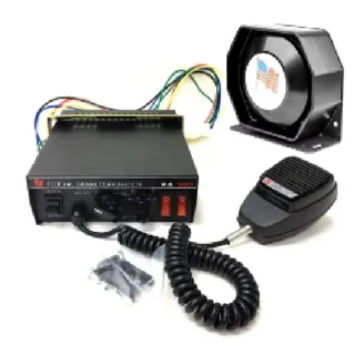 Vehicle Siren W/Pa System 100W 11-16Vdc