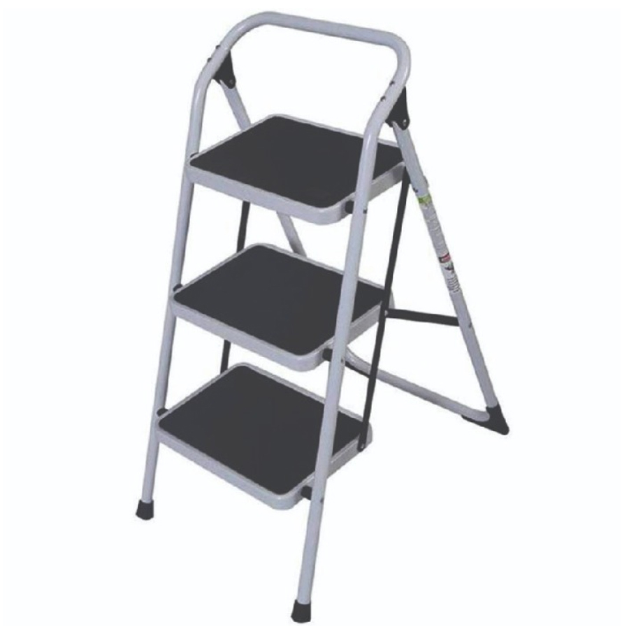 Classic Step Domestic Ladder 3 Step plus Platform, Aluminum, H 130cm X W 41cm X 80cm