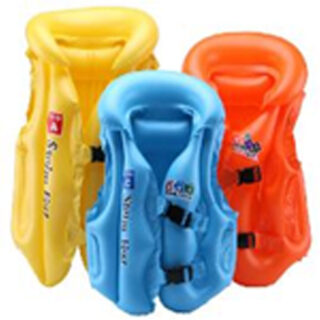 Inflatable Kids Jacket, Yellow,Orange,Blue, 48x37cm