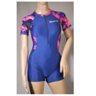 Ladies Swim Suit, Youyou, Purple/Blue, Single Piece Long, Medium