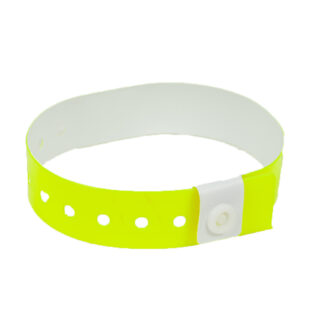L SHAPED VINYL WRISTBANDS NEON