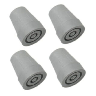 Walking Air Rubber Ferrules For Axilliary Crutches Dia-22mm Gray
