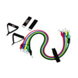 Resistance Tubes Set with Door Anchor (5 Tubes), High Quality TPE Material