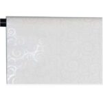 Wrapping Paper In Roll Foam Pearl White With Light Silver Design In It, 60cm X 15M