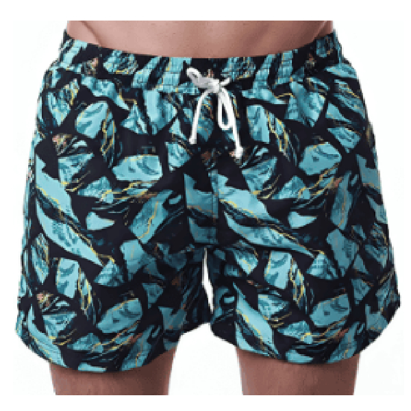 Board Short Green/Black Medium