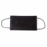 Disposable Medical 3 Ply Face Masks 17.5X9.5cm, Pack Of 50, Black, (1-5)