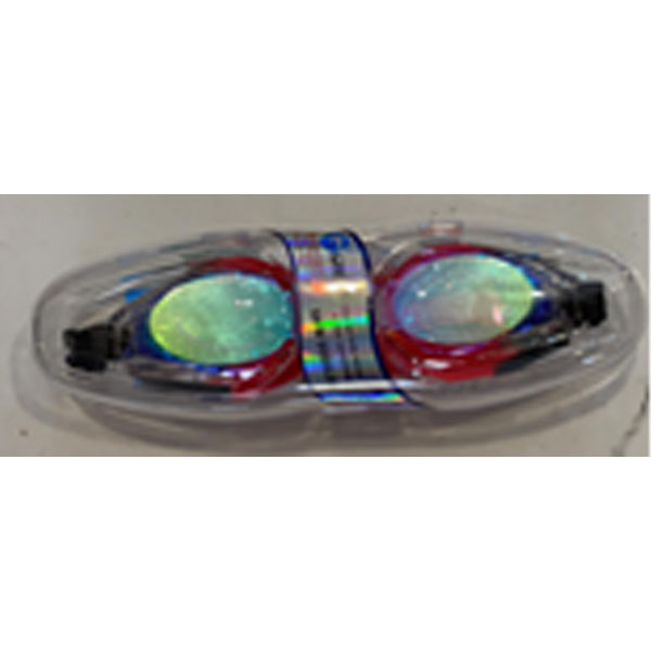 Swim Goggles, Curved Body Design, Tinted Glas Antifog in Transparent Box