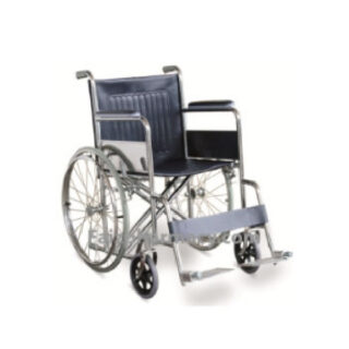 Standard Adult Wheelchair – Steel Finish, 61cm Width, 170kg Load Capacity
