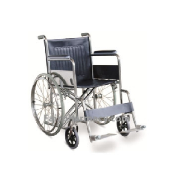 Standard Adult Wheelchair – Steel Finish, 61cm Width, 170kg Load Capacity