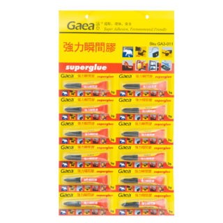 3G*12Pcs Super Glue On Jumbo Blister Card, GAEA