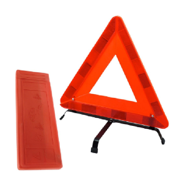 Warning Reflective Triangle Plastic With Iron In Printed Box