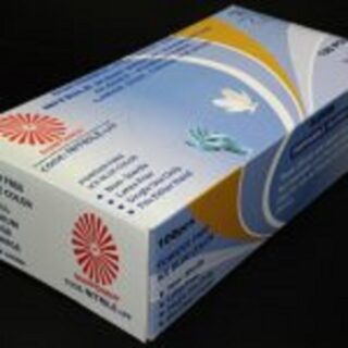 Vinyl Gloves, Powder Free, X-Large, Blue, Packet Of 100