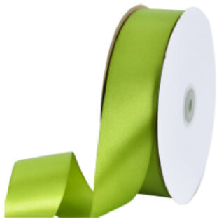 Satin Ribbon Width : 1.25Cm, 30 Yards/Roll, Organic Green