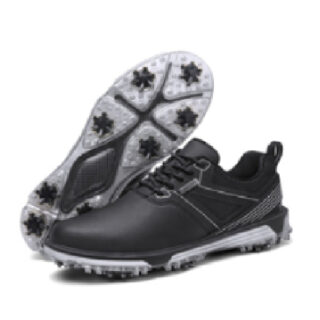 Golf Shoes Black With White Sole, Size 40