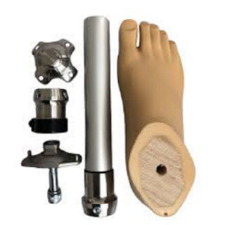 Complete Set Of Stainless Steel Artificial Leg Model No.3, With 200Mm