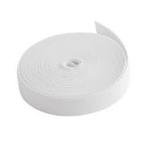 Elastic Webbing Width 25Mm*40M/Roll, White