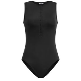 Ladies One Piece Swim Wear Black, 3XL