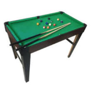 Floor Standing 48 Inch Mini Billiards Pool Table – Complete Set with Accessories
