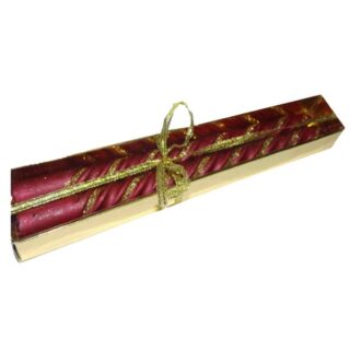 Gold Glittered 8inch Candles – 2Pcs/Pkt