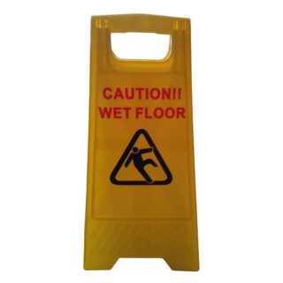Yellow A Sign, inchWet Floor/Cleaning In Progress