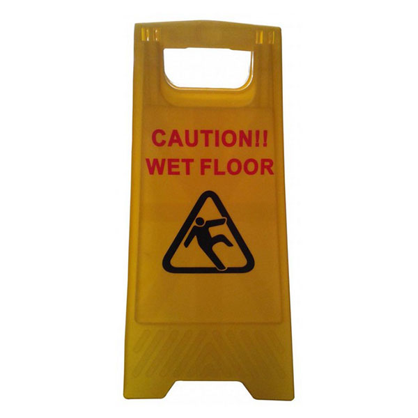 Yellow A Sign, inchWet Floor/Cleaning In Progress